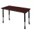 Regency Kee 42″x 24″Height Adjustable Mobile Classroom Table – Mahogany